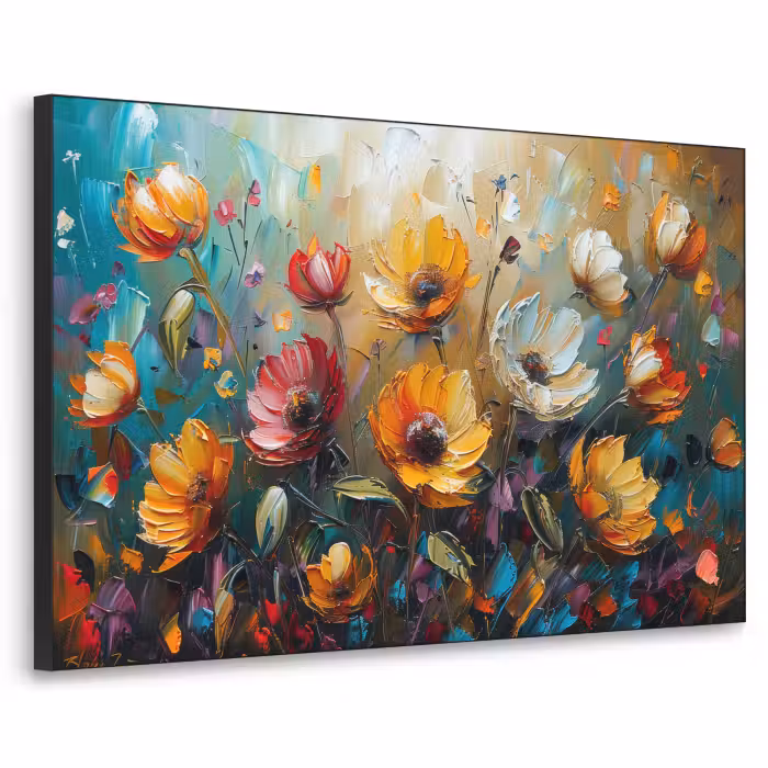 Art Frame - Fleurs - Peinture - Art - Moderne