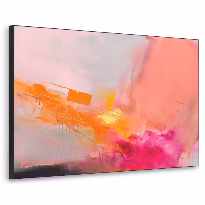 Art Frame - Abstrait - Coloré - Moderne - Rose